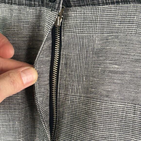 Cordelia gray and black plaid knee length lined high waist skirt size 6 - Picture 7 of 10